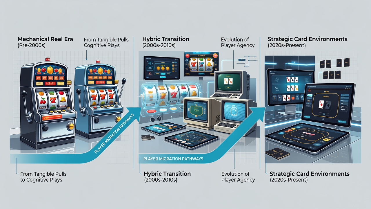 App ecosystem data visualization showing player migration timelines from reels to cards