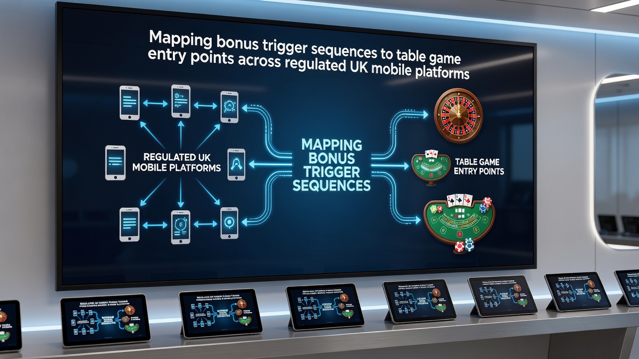 Mobile screen capture illustrating live table game lobby unlocked via bonus sequence on a UK casino app