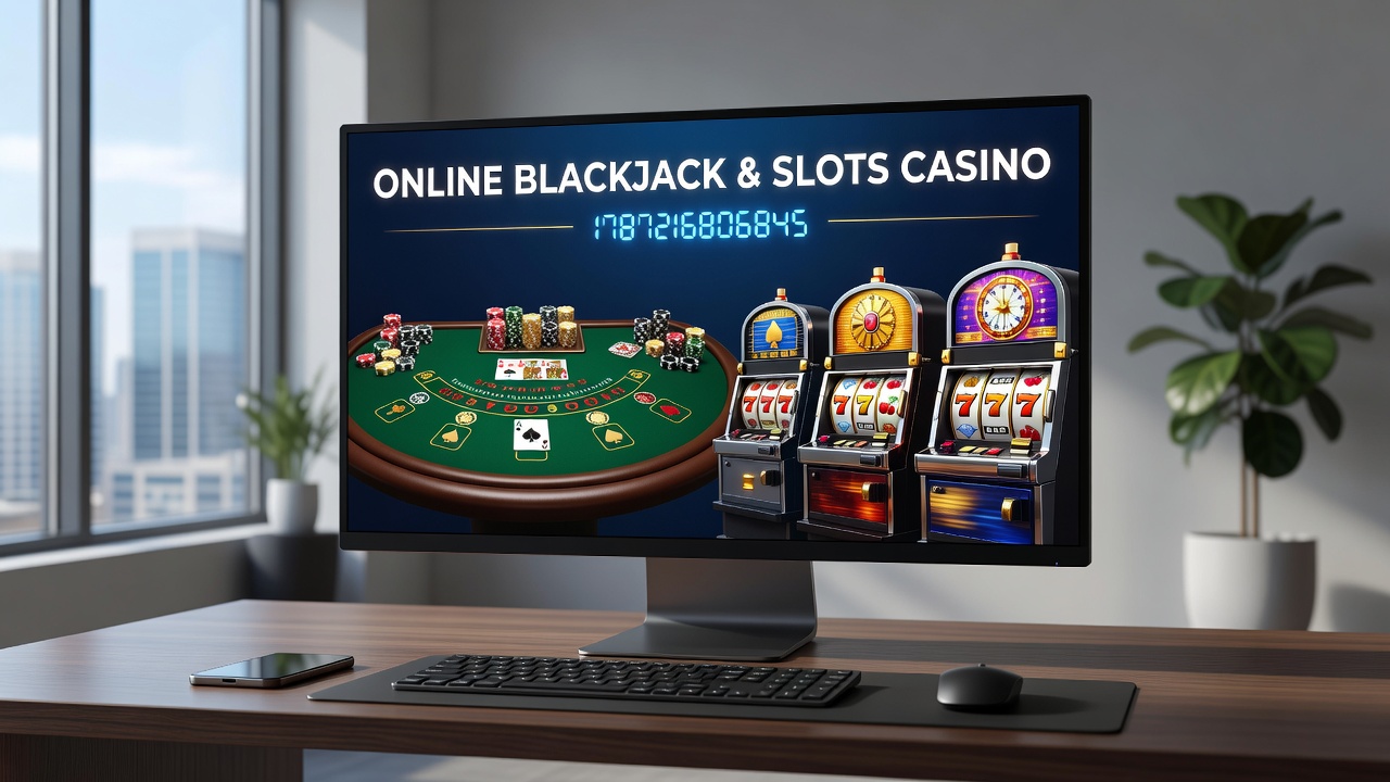 Close-up of synchronized gameplay metrics displaying blackjack hand outcomes next to slot reel results on a single dashboard