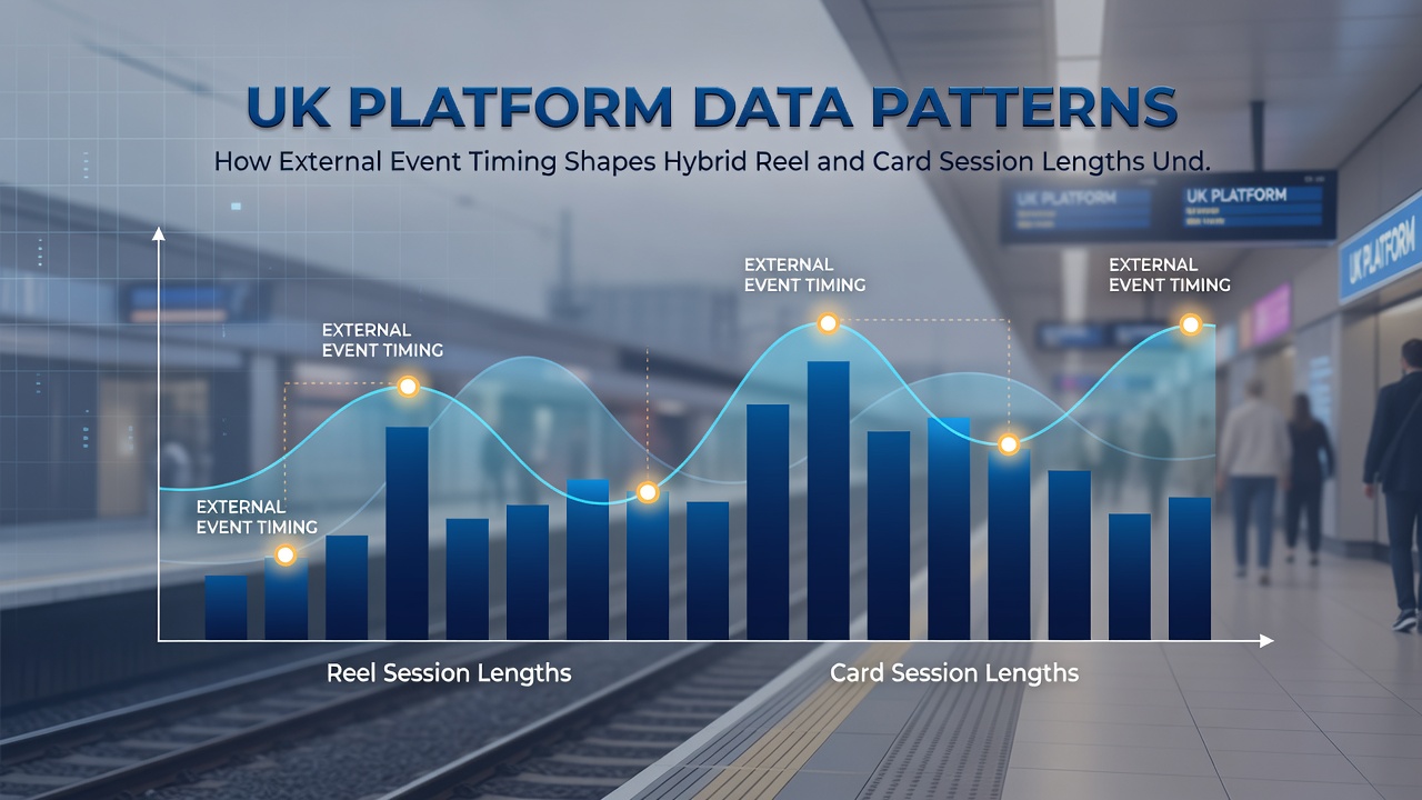 Chart illustrating correlations between external event timings and average session durations for mixed reel and card games under UK deposit constraints
